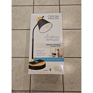Ottlite  Wireless Charging LED Table Lamp 22 In High 3 Brightness